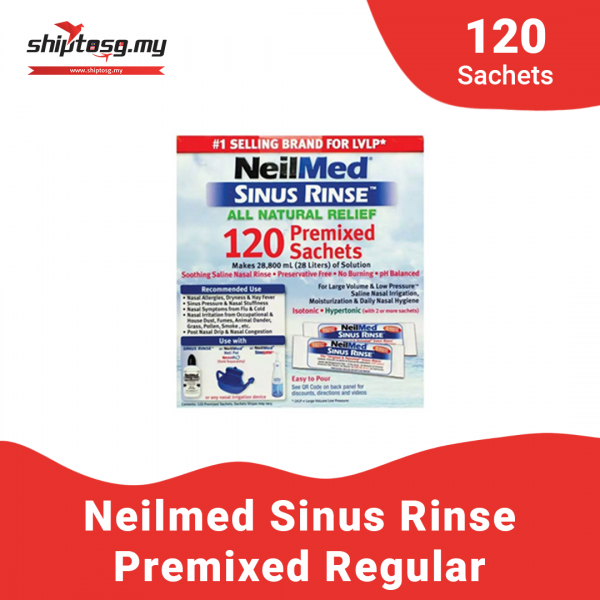 Neilmed Sinus Rinse Premixed Sachets (120 Sachets)