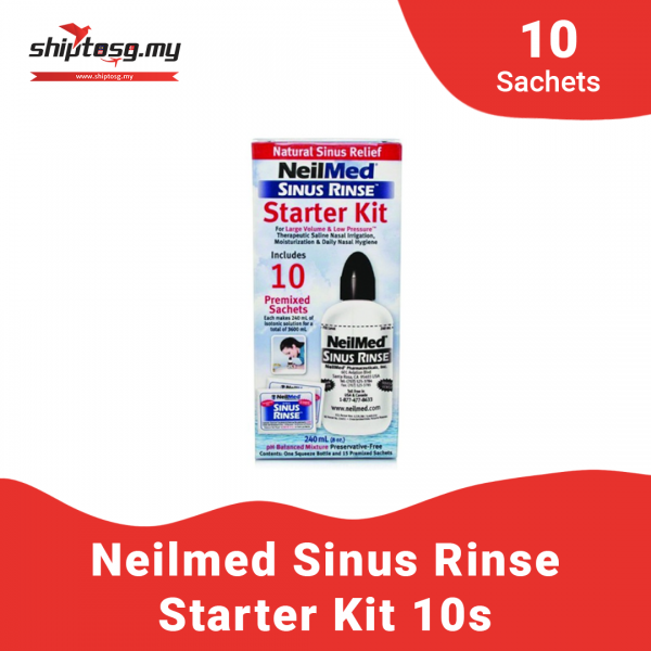 NeilMed Sinus Rinse Starter Kit (Includes 10 sachets)