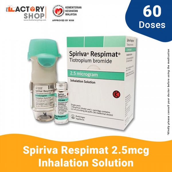 Spiriva Respimat 2.5 Microgram, Solution For Inhalation (60 does)