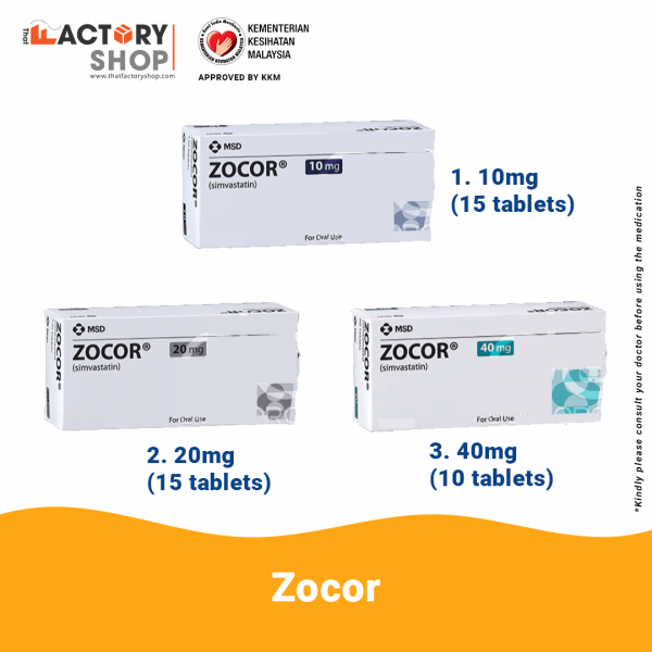 Zocor (10mg / 20mg / 40mg)