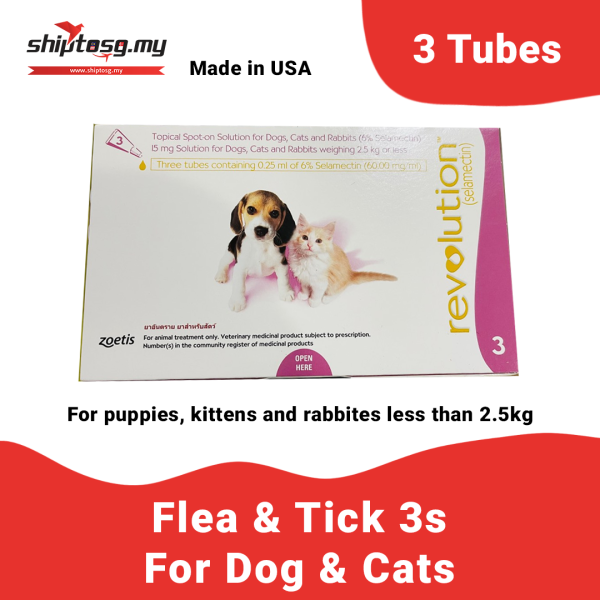 Zoetis Revolution Selamectin (For puppies/Kittens less than 2.5kg)