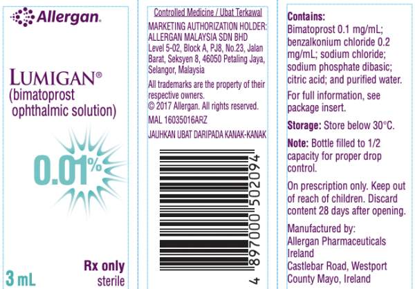 Allergan Lumigan 3ml