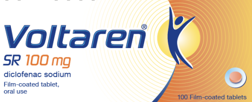 Voltaren SR 100mg (100 tablets)