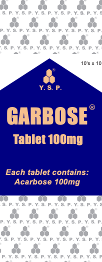 Garbose 100mg 100 tablets