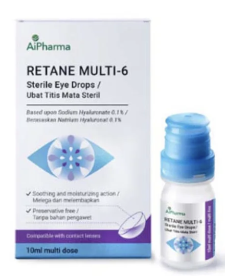 Retane Multi-6 Sterile Eye Drops 10ML