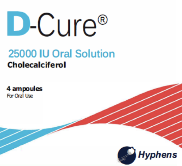 D-cure 25,000iu Oral Solution (4 X 1ML Ampoules)